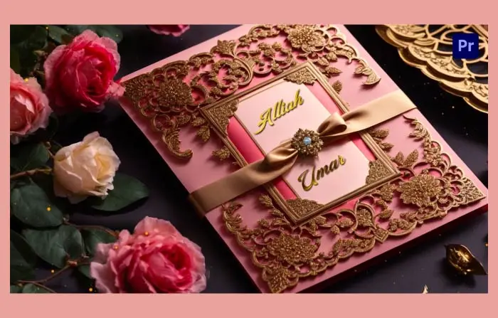 Muslim Nikah Invitation Card 3D Design Slideshow